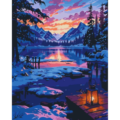Товары для рисования - Картина по номерам Art Craft Зимний пейзаж 40 х 50 см (11056-AC)