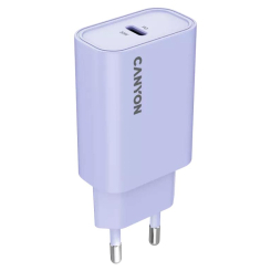 Павербанки - Сетевое зарядное устройство Canyon OnCharge 30CL 1xPD Type-C 30W Purple (CNE-CHA30CLPU)