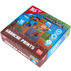 Канцтовары - Краски гуашь Yes Minecraft 16 цветов (230408)