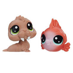 Фигурки персонажей - Набор игрушечный Littlest Pet Shop Парочка зверушек Акватика (B9389/E0947)
