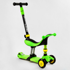 Самокаты - Самокат-велобег трехколесный Best Scooter колеса PU со светом 3 в 1 70 кг Green (105635)