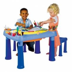 Дитячі меблі - Дитячик столик для творчості та ігор Creative Play Table+2 stools (17184059)