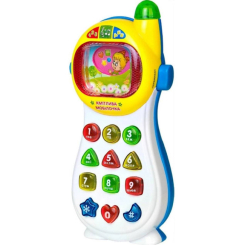 Развивающие игрушки - Музыкальный развивающий телефон "Розумний телефон" желтый Play Smart 0103UK (13334)