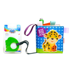 Развивающие игрушки - Мягкая книга Книжковий хмарочос Шурхотелка Леопардик (3778)