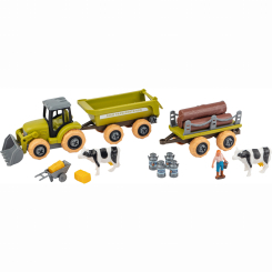 Транспорт і спецтехніка - Ігровий набір Otamanko Веселий хутір Трактор з причепами і фермер (532.01.62) Транспорт і спецтехніка - Ігровий набір Otamanko Веселий хутір Трактор з причепами і фермер (532.01.62)