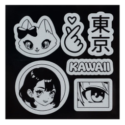 Біжутерія та аксесуари - Набір стікерів світловідбиваючих Kite для твердих поверхонь (K25-115)