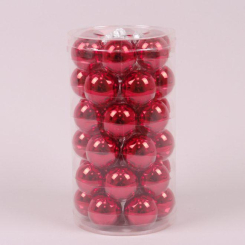 Аксесуари для свят - Кульки скляні Flora D-3,8 см. 36 шт(44573) (MR35710)