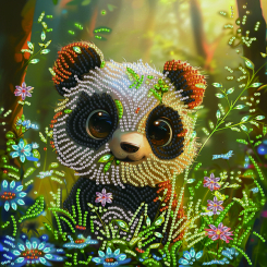 Мозаика - Алмазная мозаика Brushme Милая панда (BH010)