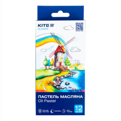 Канцтовары - Пастель масляная Kite Classic 12 цветов (K-071)