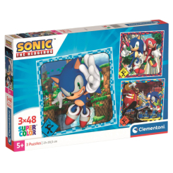 Пазли - Пазл Clementoni Sonic 3 шт по 48 елементів (25320) Пазли - Пазл Clementoni Sonic 3 шт по 48 елементів (25320)