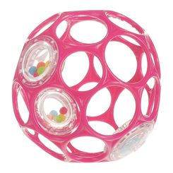 Розвивальні іграшки - Іграшка для розвитку Oball М'яч із брязкальцем рожевий 10 см (81031/81031-2)