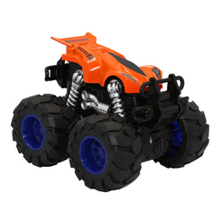 Транспорт і спецтехніка - Позашляховик Funky Toys F1 з подвійною фрикцією 1:64 помаранчевий (FT61034)