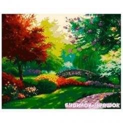 Товары для рисования - Набор для рисования по номерам Цветущий сад Идейка (MG1096)