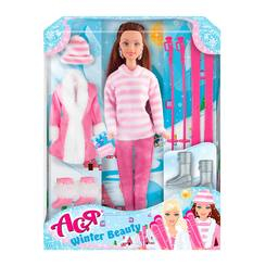 Уцененные игрушки - Уценка! Кукла Ася Зимняя красавица брюнетка 28 см (35130)
