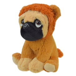Мягкие животные - Мягкая игрушка Shantou Jinxing Мопс в костюме льва 20 см (K4202/1)