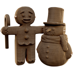 3D-пазли - 3D пазл Cartonic Gingerbread man and Snowman (CARTGINGER)