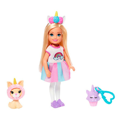 Маленькие куклы - Кукла Barbie Club Chelsea Сказочный наряд единорог (GHV69/GHV70)