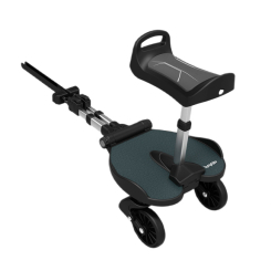 Коляски - Подножка для второго ребенка Bumprider с сиденьем черно-серая (51291-4009)