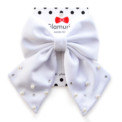 Біжутерія та аксесуари - Бант Glamurino Little Miss білий (5001.1)