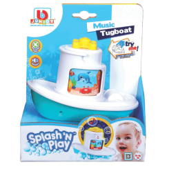 Игрушки для ванны - Игрушка для ванны Bb Junior Splash'N Play Музыкальный буксир (16-89024)