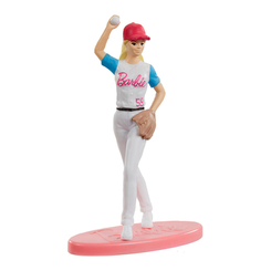 Ляльки - Міні-лялька Barbie Барби бейсболістка 7 см (GNM52/GNM52-3)