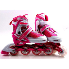 Ролики дитячі - Розсувні ролики Caroman Sport Pink, розмір 31-35 (348816597-M)