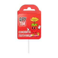 Солодощі - Натуральні льодяники ФруТім Полуниця 10 г (4820200260532) Солодощі - Натуральні льодяники ФруТім Полуниця 10 г (4820200260532)