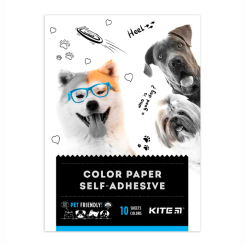 Канцтовары - Бумага цветная Kite Dogs 10 листов А5 (K22-294)