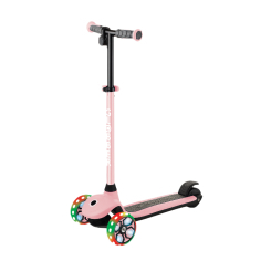 Самокаты - Самокат Globber E-motion 4 пастельно-розовый с подсветкой (755-210)