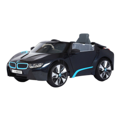 Електромобілі - Електромобіль Rollplay BMW i8 Spyder 12В чорний радіокерований (32242)