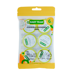 Товары по уходу - Полотенца одноразовые Baby Team прессованные 6 шт (0155) Товары по уходу - Полотенца одноразовые Baby Team прессованные 6 шт (0155)