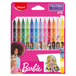 Канцтовари - Фломастери Maped Barbie 12 кольорів (MP.845418) Канцтовари - Фломастери Maped Barbie 12 кольорів (MP.845418)