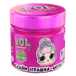 Антистрес іграшки - Іграшка-антистрес Lovin LOL Surprise Crunchy slime рожевий (LOL80200/2)