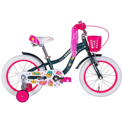 Велосипеды - Велосипед детский 16" Formula CREAM 2022 зеленый с розовым (28892_44838)