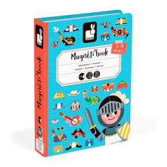 Навчальні іграшки - Магнітна книга Janod Наряди для хлопчика (J02719)