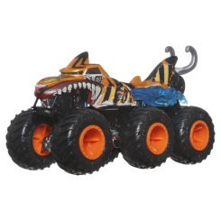 Транспорт і спецтехніка - Позашляховик Hot Wheels Monster Trucks Супер-тягач Tiger shark (HWN86/1)