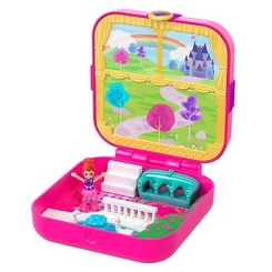 Іграшкові набори - Набір Polly Pocket Секретні містечка рожево-яскравий (GDK76/GDK80)