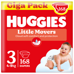 Подгузники - Подгузники Huggies Little Movers 3 Giga Pack 4-9 кг 168 шт (5029053577852)