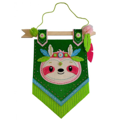 Наборы для творчества - Набор для творчества Apli Krapli Сшей сам флажок на стену из фетра Ленивец (2222438689017) Наборы для творчества - Набор для творчества Apli Krapli Сшей сам флажок на стену из фетра Ленивец (2222438689017)