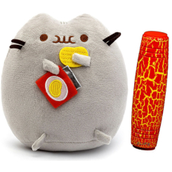 Подушки - Комплект Мягкая игрушка кот с чипсами Pusheen cat и Антистресс игрушка Mokuru (vol-726)