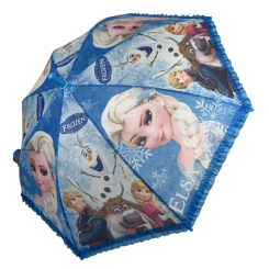 Зонты и дождевики - Детский зонт-трость с принцессами и оборкамиPaolo Rossi  голубой  011-1
