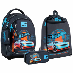 Рюкзаки та сумки - Шкільний набір Kite Education Hot Wheels (SET_HW26-724S)
