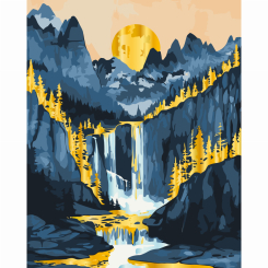 Товари для малювання - Картина за номерами Art Craft Золотий пейзаж з металізованими фарбами 40 х 50 см (11076-AC) Товари для малювання - Картина за номерами Art Craft Золотий пейзаж з металізованими фарбами 40 х 50 см (11076-AC)