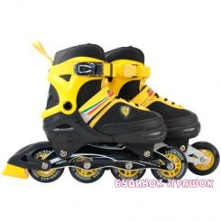 Ролики дитячі - Роликові ковзани FERRARI Inline Skate розмір 38-41 підшипник ABEC 7 (FK16/38Y)