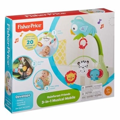 Мобайли, нічники, проектори - Мобіль Веселий папуга 3 в 1 Fisher-Price (CHR11)