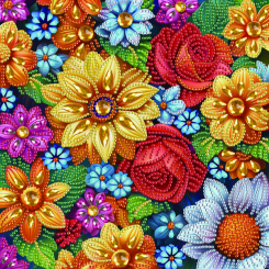 Мозаїка - Алмазна мозаїка Brushme Квіткова колекція (BH029)