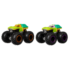 Транспорт и спецтехника - Набор машинок Hot Wheels Monster Trucks Michelangelo vs Donatello (FYJ64/HNX31)