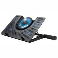 Меблі для геймерів - Підставка для ноутбука Trust GXT 1125 Quno до 17.3'' Blue LED чорний (23581_TRUST)
