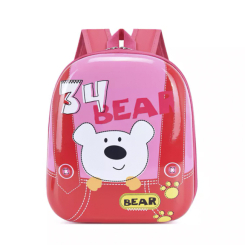 Рюкзаки та сумки - Дитячий рюкзак з твердим корпусом Lesko DK-12 Bear Рожевий (6837-23423)