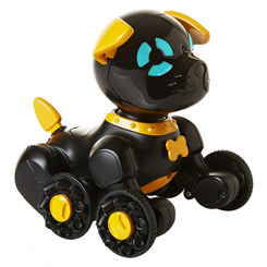 Фігурки тварин - Інтерактивна іграшка WowWee Цуценя Чіп чорне (W2804/3819)